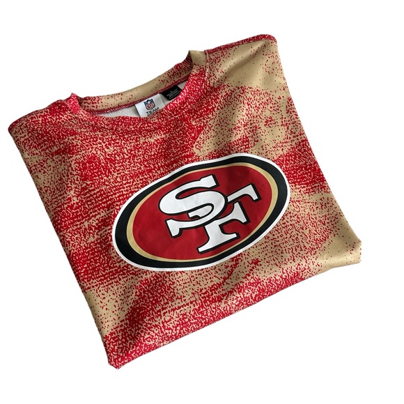 ZUBAZ NFL Apparel MEN'S SAN FRANCISCO 49ERS STATIC CREW NECK SWEATSHIRT L - Picture 4 of 14
